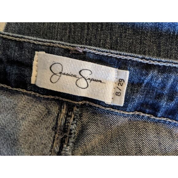 Jessica Simpson Crop Medium Wash Denim Jeans~Size 8/29 - Picture 5 of 6